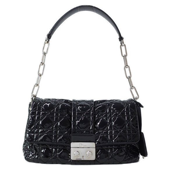 Christian Dior Cannage Semi Shoulder Bag Black - Picture 1 of 7